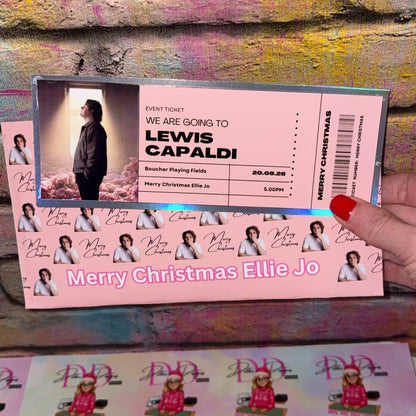 Personalised Event Tickets Gift – Surprise Experience Ticket Invitation – Custom Boarding Pass Style Voucher