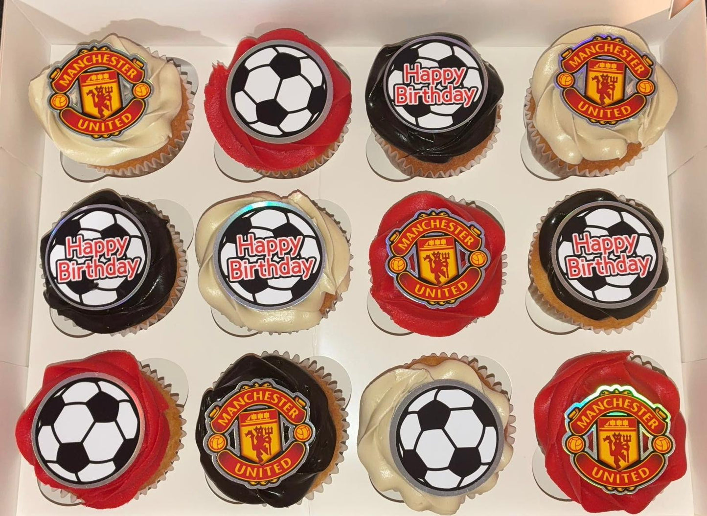 Football Cupcake Toppers | Soccer Cupcake Decorations | Happy Birthday Cupcake Picks | Kids Party Cupcake Toppers | Sports Party Decor