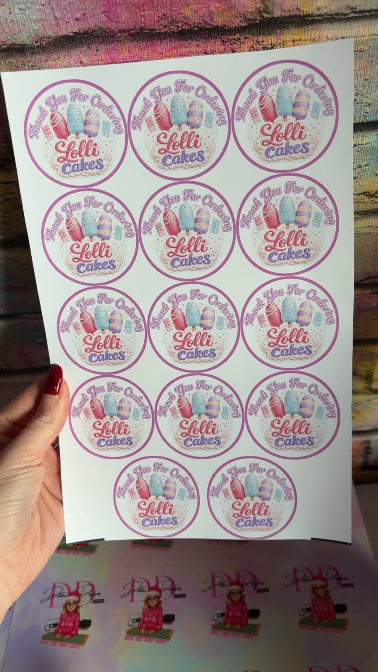 Custom Thank You Stickers – 2 Inch Logo Stickers – Business Packaging Labels – Personalised Round Sticker Sheets