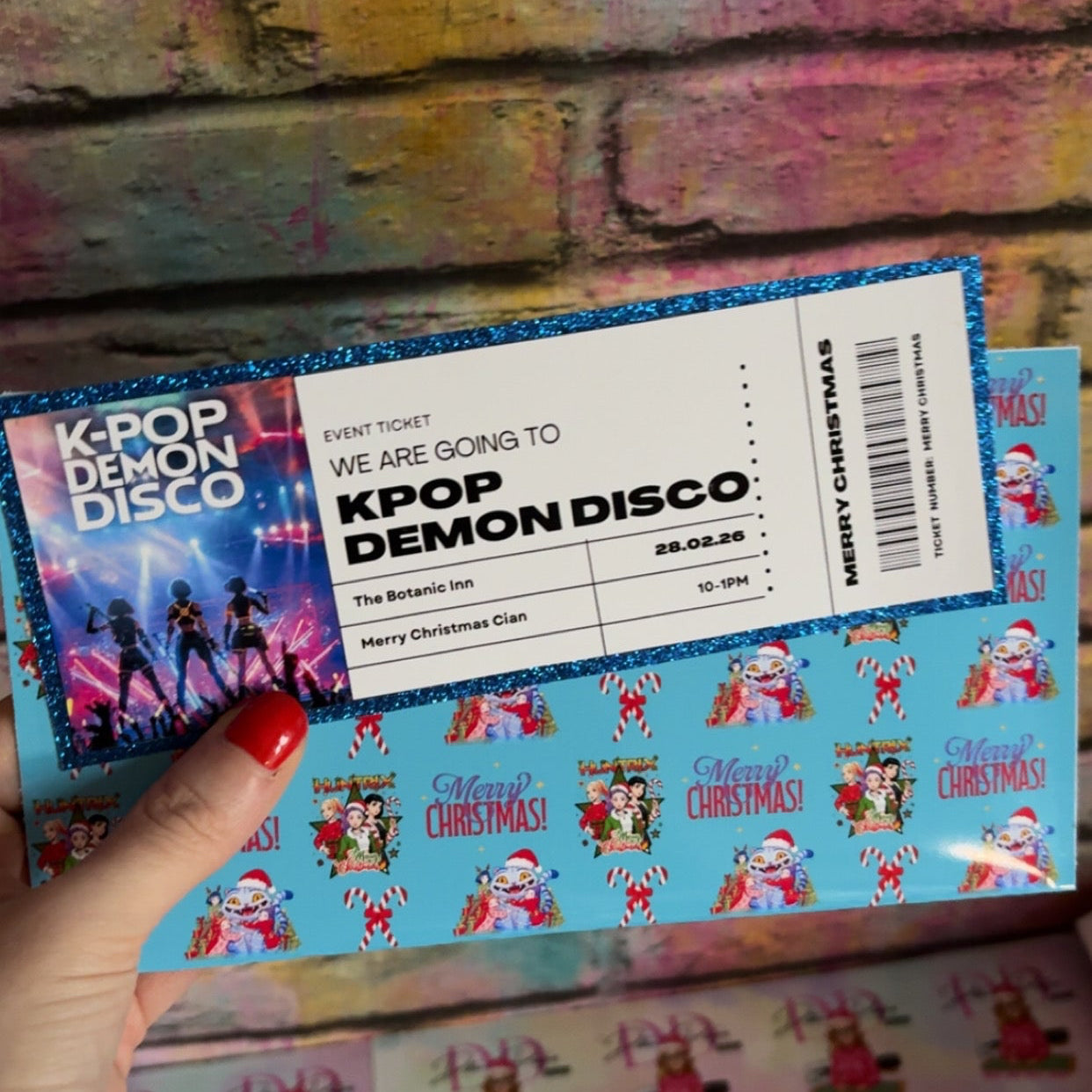 Personalised Event Tickets Gift – Surprise Experience Ticket Invitation – Custom Boarding Pass Style Voucher