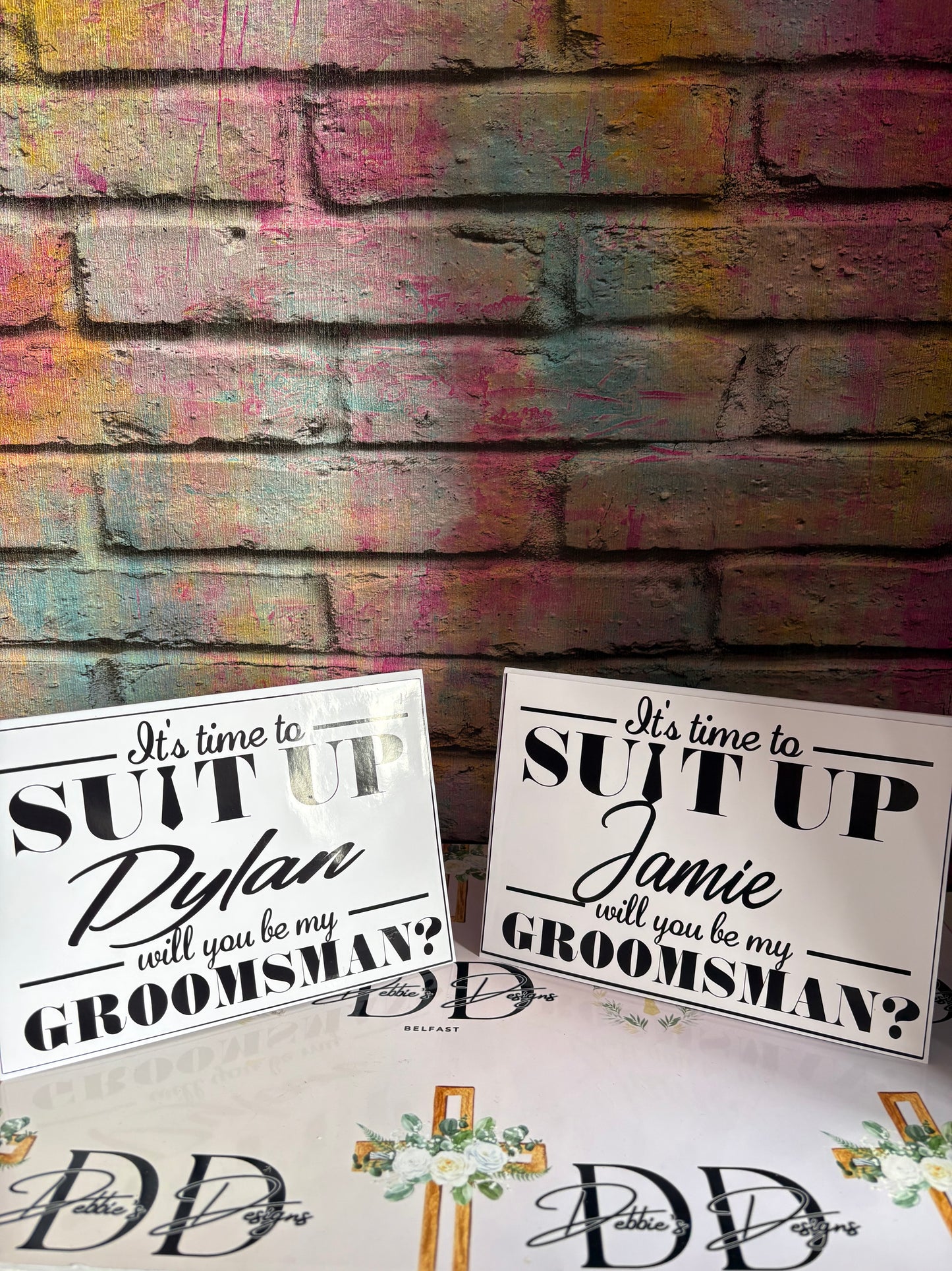 Will You Be My Best Man Card – Personalised Groomsman Proposal Card – Suit Up Wedding Card