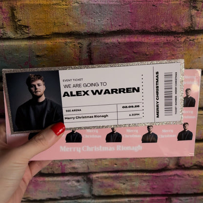 Personalised Event Tickets Gift – Surprise Experience Ticket Invitation – Custom Boarding Pass Style Voucher