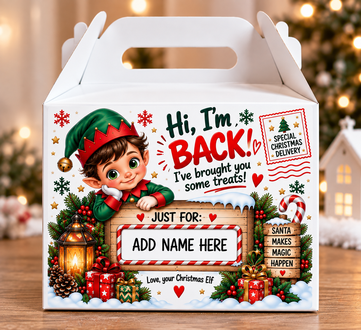 a box with a cartoon character on it