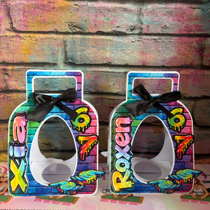 Personalised Easter Egg Holder – Kids Easter Treat Box – Graffiti Name Design – Custom Easter Gift Box