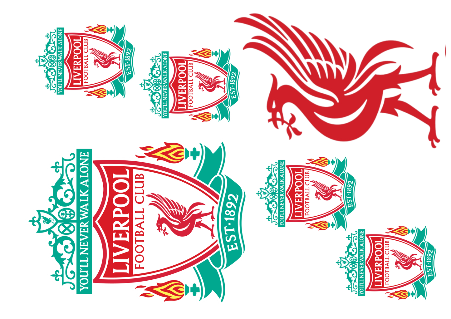 Football Edible Icing Sheet – Red Liver Bird Style Cake Topper – A4 Cake Decoration – Personalised Available
