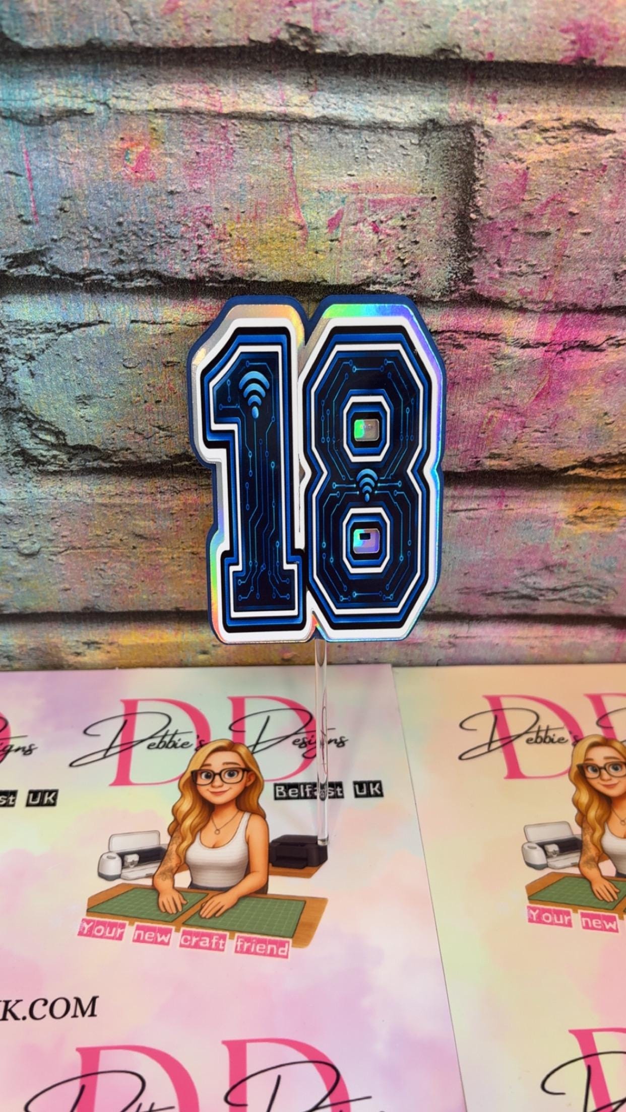 Computer Gamer Cake Topper -  Handmade 3D Layered Design